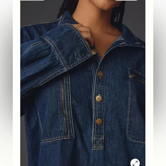 PILCRO HALF BUTTON TUNIC SHIRT SZ 3X - Picture 6 of 10